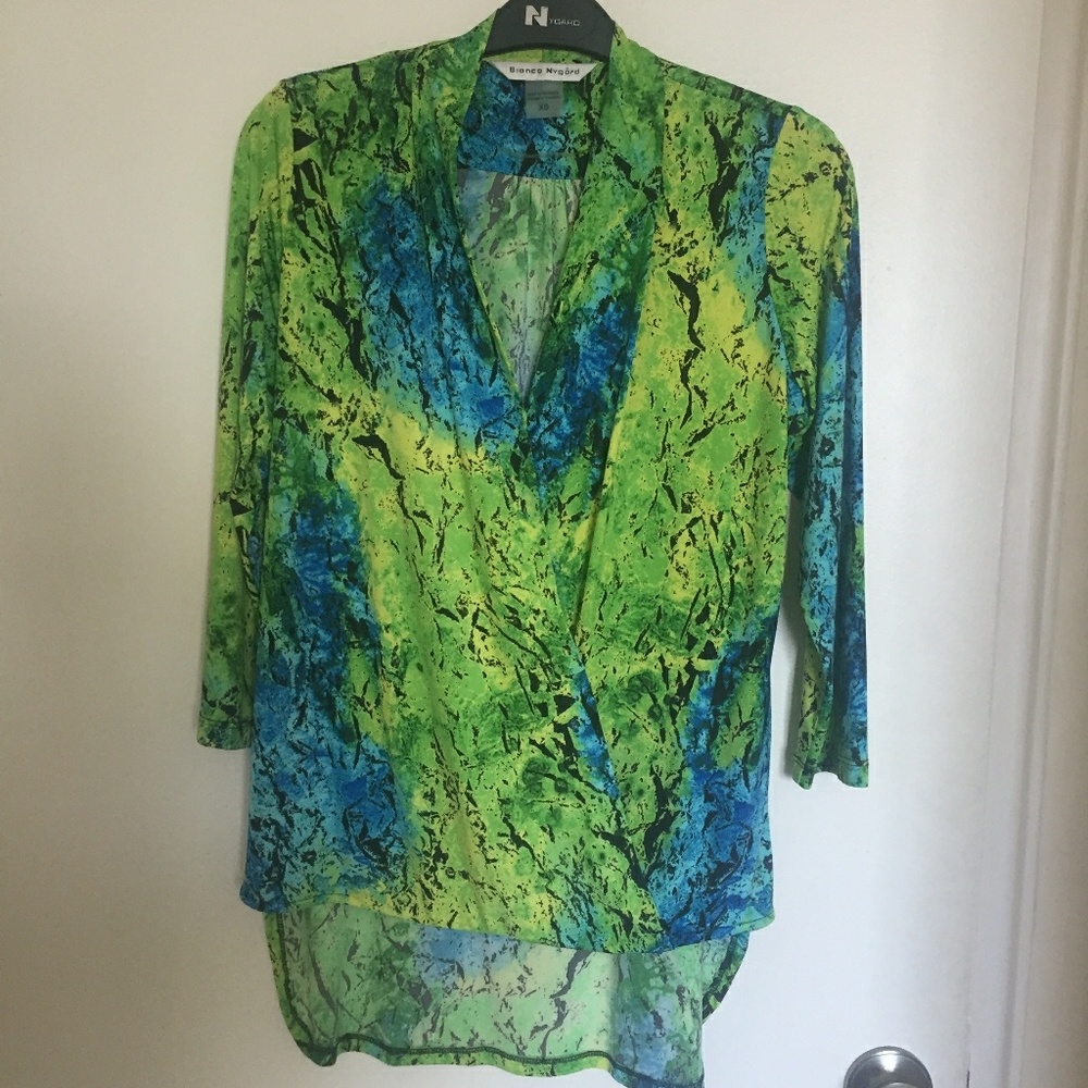 Bianca Nygard Long Sleeve V-neck Blouse